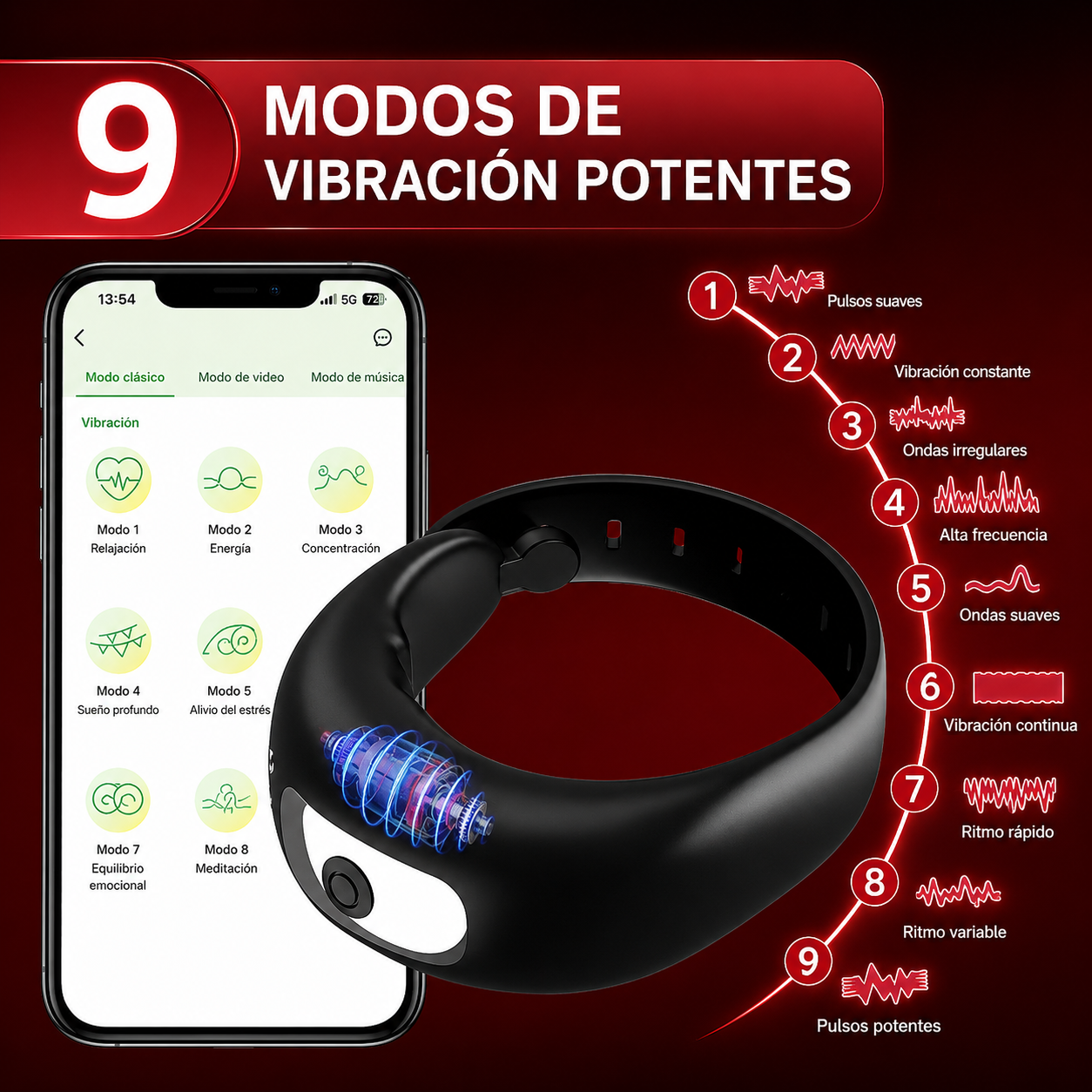 Anillo Vibrador con APP